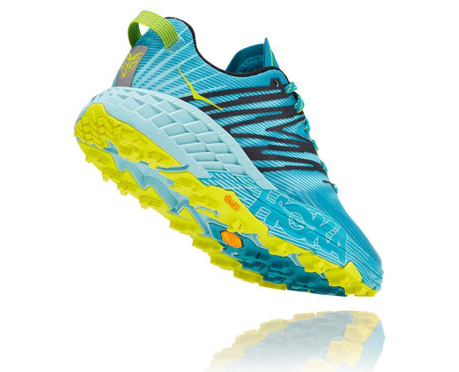 Zapatillas Trail Hoka One One Mujer - Speedgoat 4 - Turquesa - QXD496570